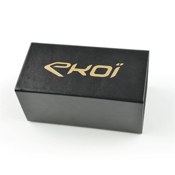 BOITIER CARRE CUIR NOIR