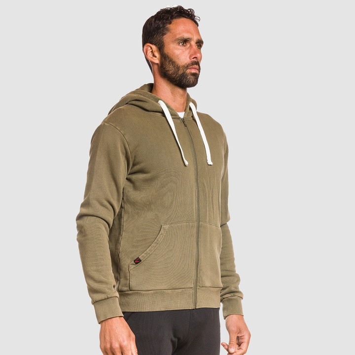 SWEAT ZIP SPIRIT EKOI KAKI