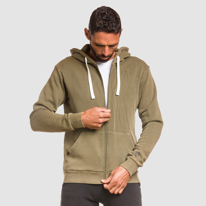 SWEAT ZIP SPIRIT EKOI KAKI