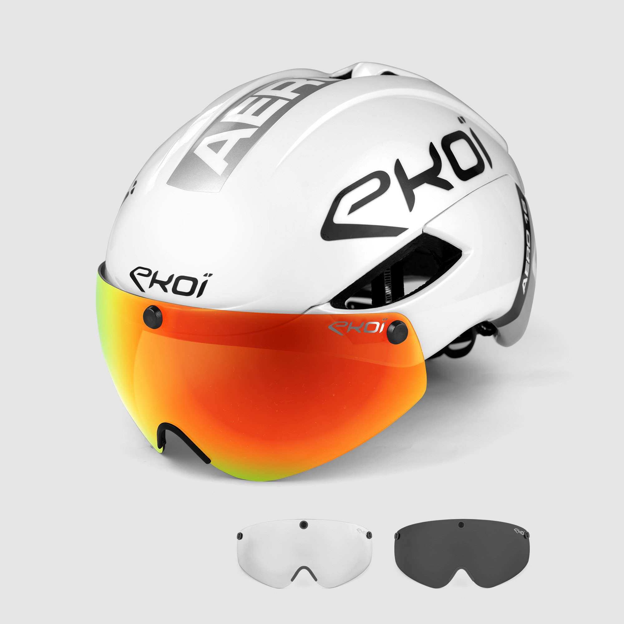 Helmet EKOI AERO16 WHITE GREY EKOI