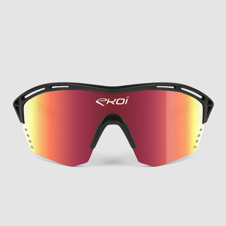 Brille EKOI Persoevo4 Schwarz Matt Revo Rot Kat3