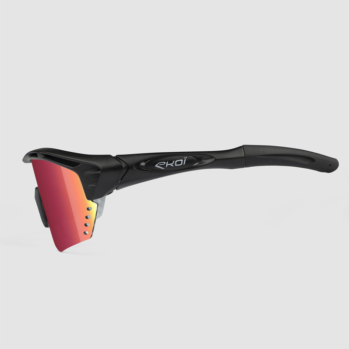 Brille EKOI Persoevo4 Schwarz Matt Revo Rot Kat3