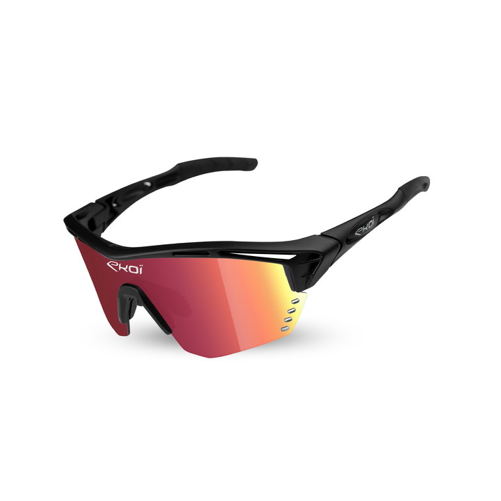 Brille EKOI Persoevo4 Schwarz Matt Revo Rot Kat3