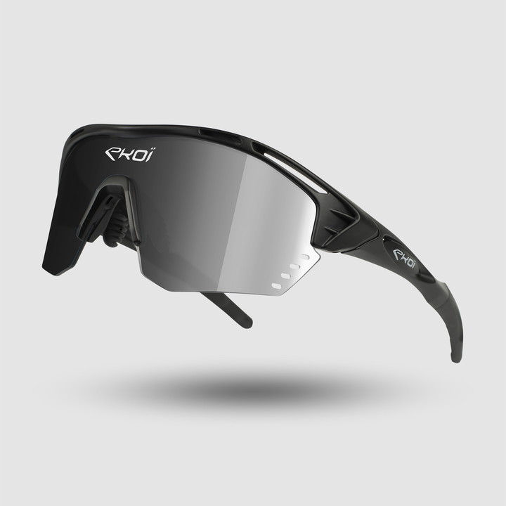 Brille EKOI PERSOEVO4 Schwarz Matt Verspiegelt Kat3