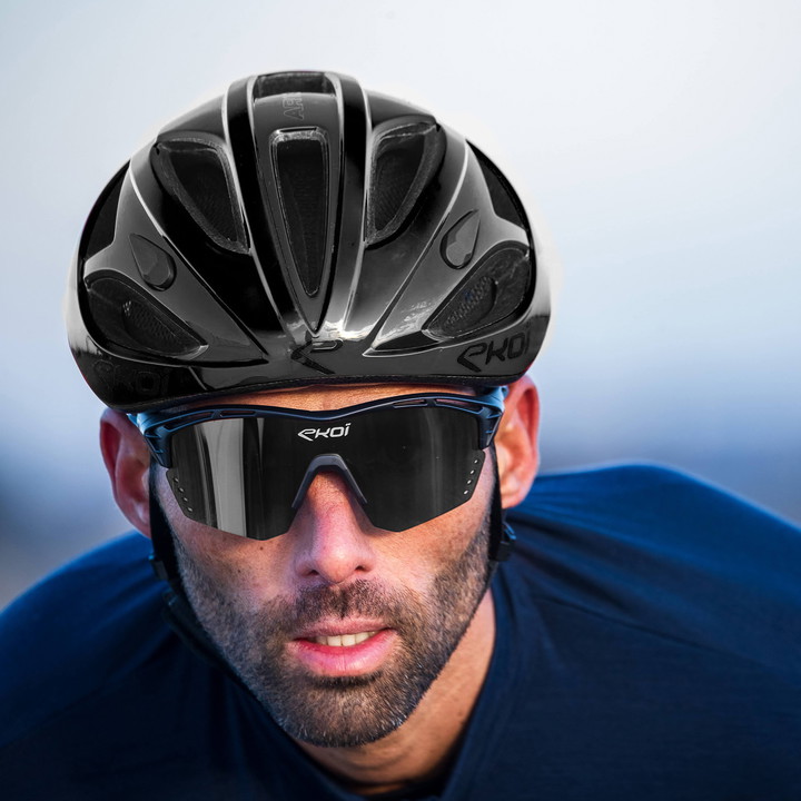 Brille EKOI PERSOEVO4 Schwarz Matt Verspiegelt Kat3