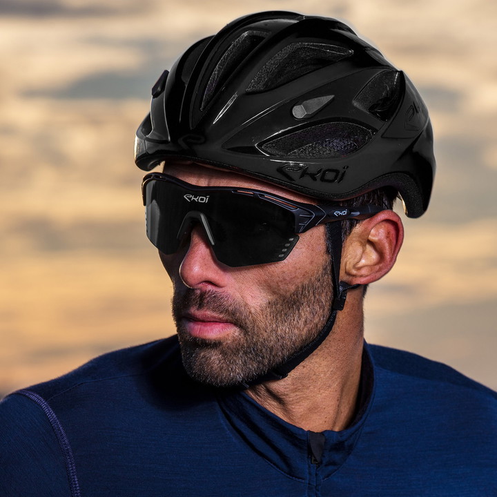 Brille EKOI PERSOEVO4 Schwarz Matt Verspiegelt Kat3