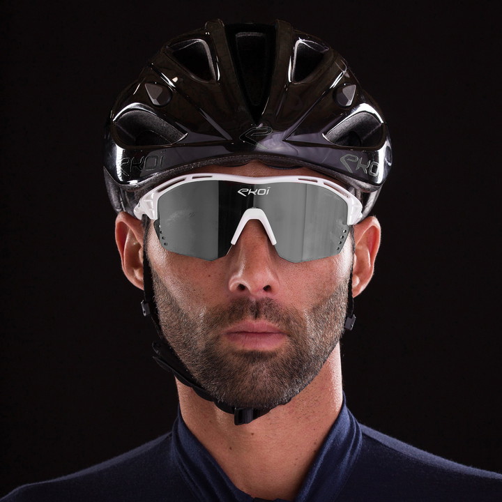 Brille EKOI PERSOEVO4 Weiß Verspiegelt Kat3