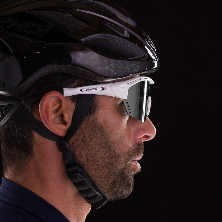 Brille EKOI PERSOEVO4 Weiß Verspiegelt Kat3