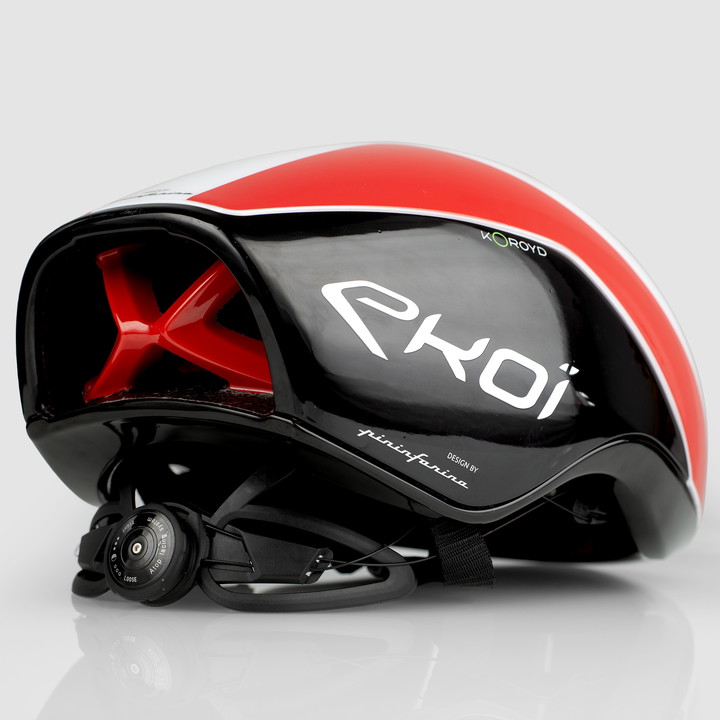 Casque EKOI AERODYNAMICA BY PINIFARINA BLANC ROUGE