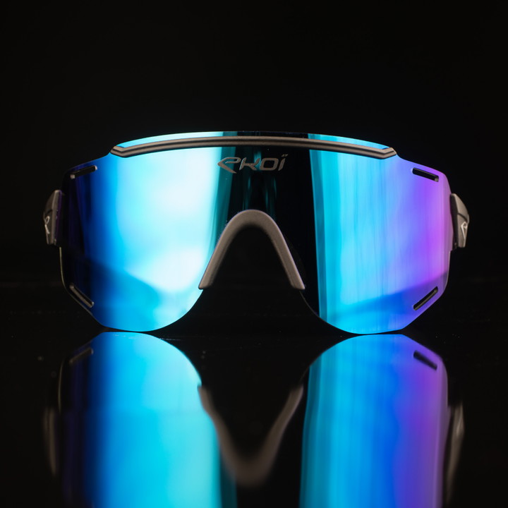 Lunettes EKOI CARBONE 28 Noir Revo Bleu Cat3