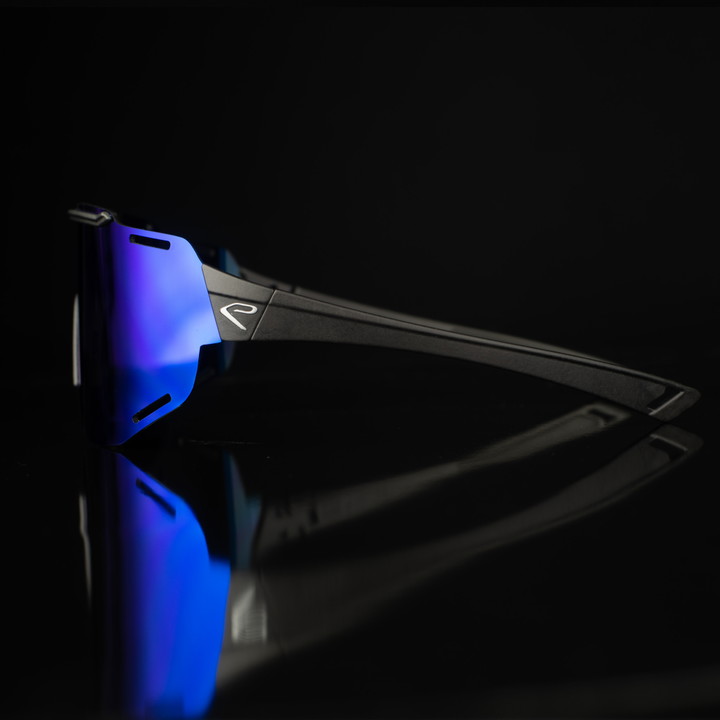 Lunettes EKOI CARBONE 28 Noir Revo Bleu Cat3