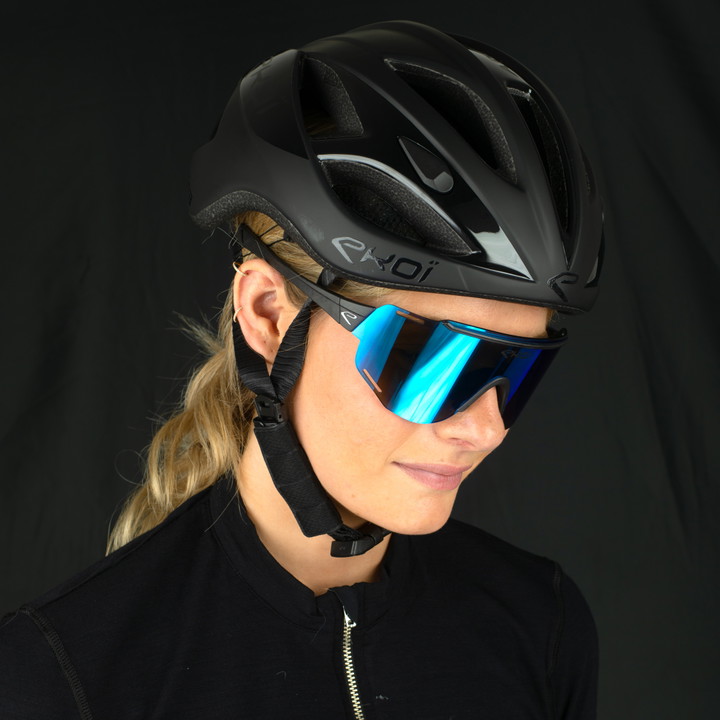 Lunettes EKOI CARBONE 28 Noir Revo Bleu Cat3