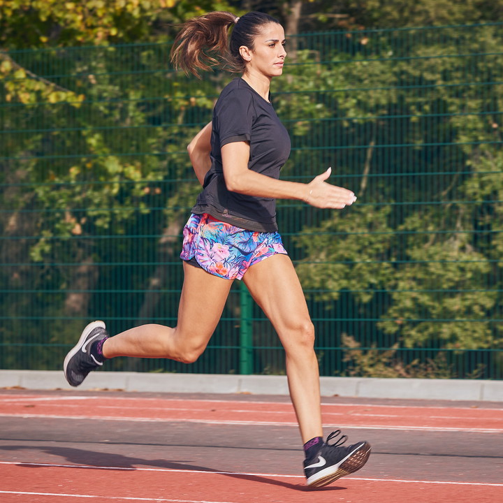 SHORT FEMME EKOI RUN 2 EN 1 TROPICAL