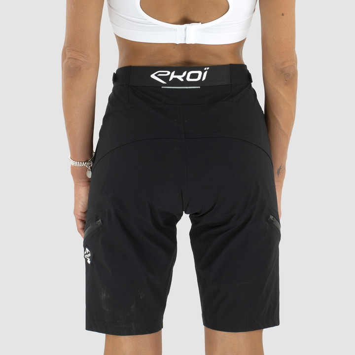 Short unisexe EKOI GRAVEL CONFORT Noir
