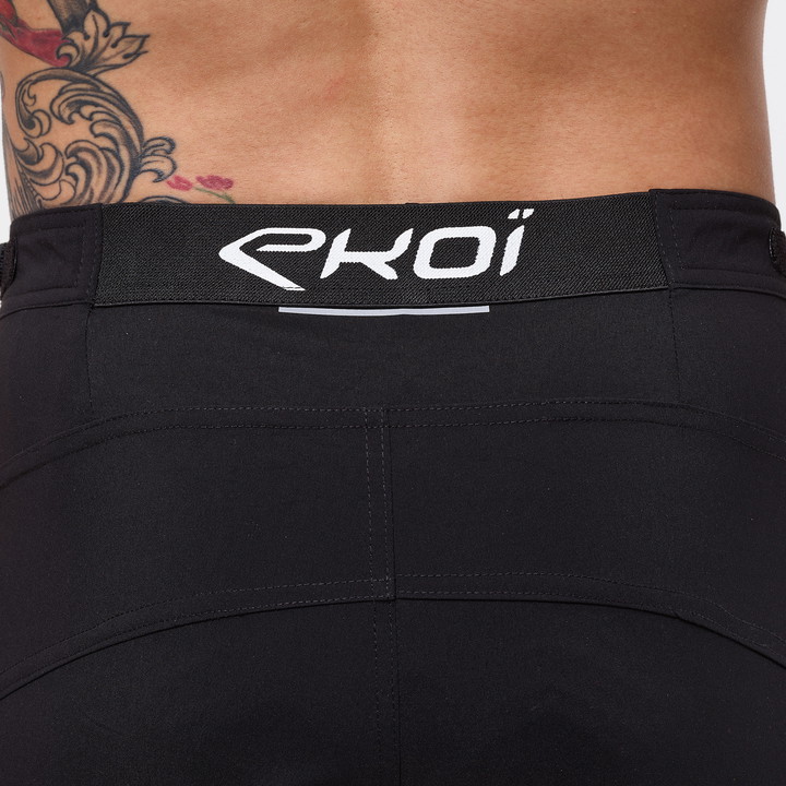 Short unisexe EKOI GRAVEL CONFORT Noir