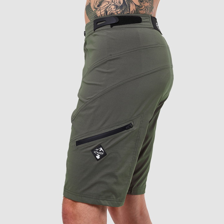 Short unisexe EKOI GRAVEL CONFORT Kaki