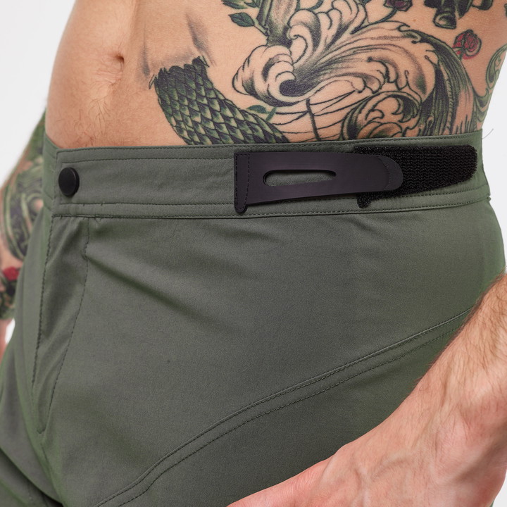 Short unisexe EKOI GRAVEL CONFORT Kaki