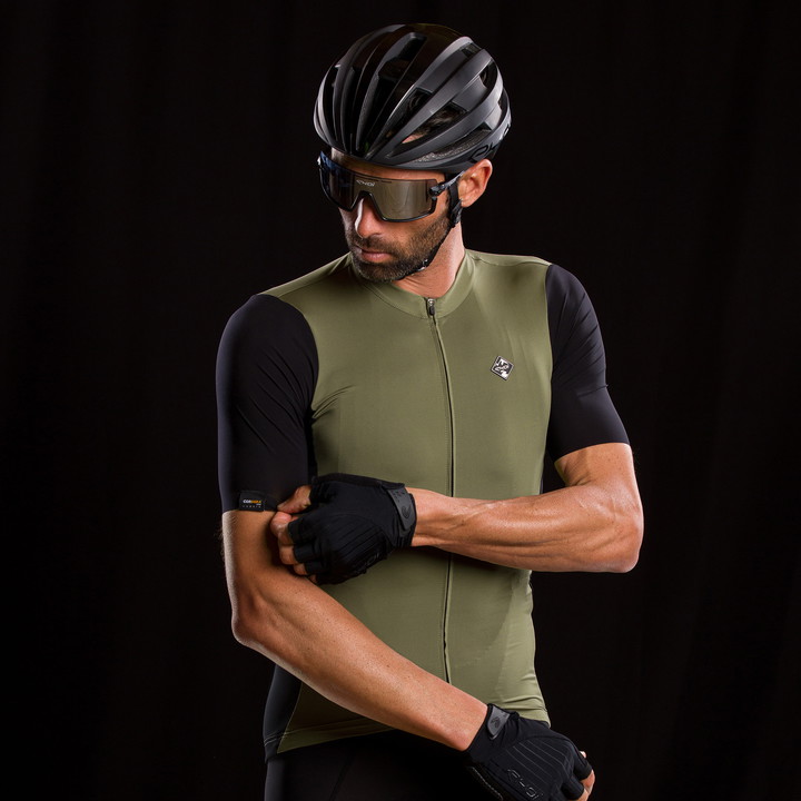 Maglia Unisex EKOI GRAVEL PERFORMANCE Kaki