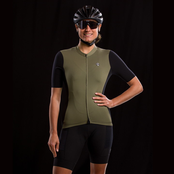 Maillot unisexe EKOI GRAVEL PERFORMANCE Kaki