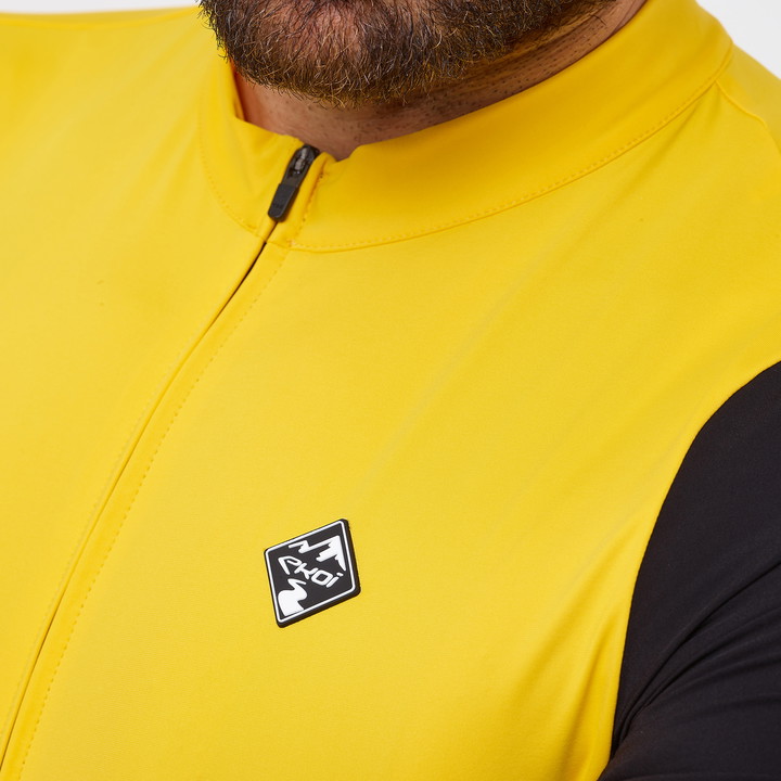 Shirt Unisex EKOI GRAVEL PERFORMANCE Geel