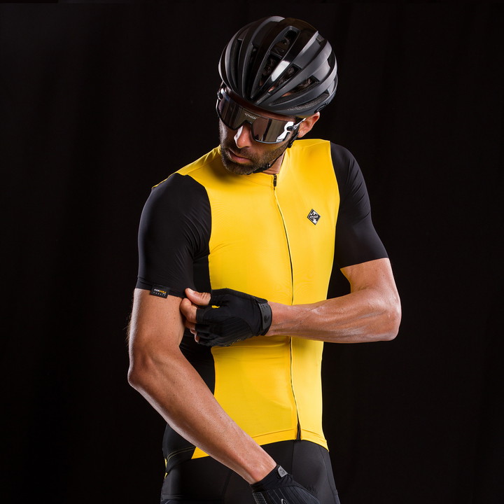 Shirt Unisex EKOI GRAVEL PERFORMANCE Geel