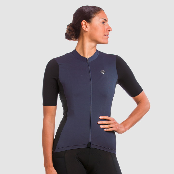 Shirt Unisex EKOI GRAVEL PERFORMANCE Marineblauw