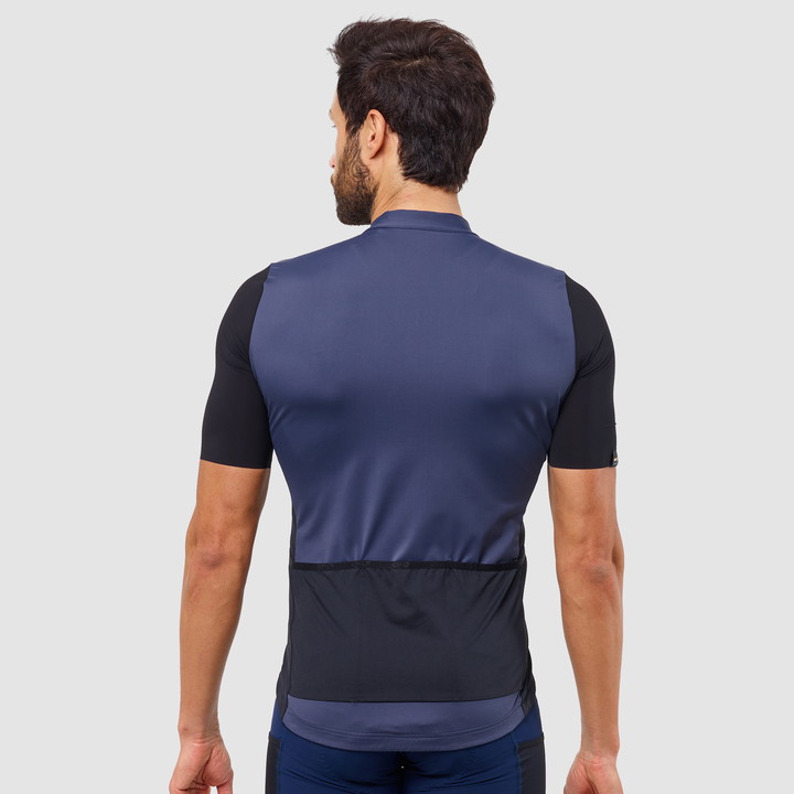 Shirt Unisex EKOI GRAVEL PERFORMANCE Marineblauw