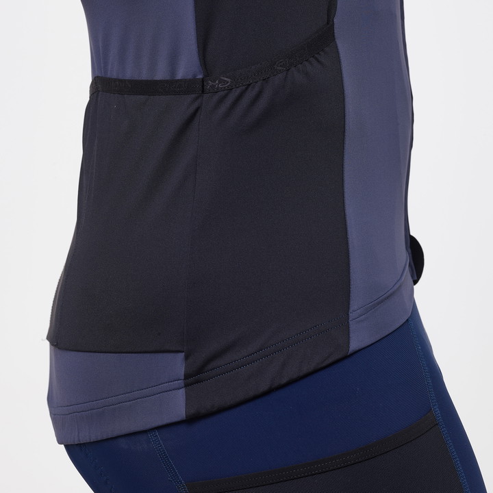Shirt Unisex EKOI GRAVEL PERFORMANCE Marineblauw