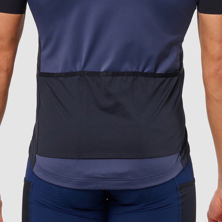 Shirt Unisex EKOI GRAVEL PERFORMANCE Marineblauw