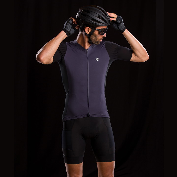 Shirt Unisex EKOI GRAVEL PERFORMANCE Marineblauw