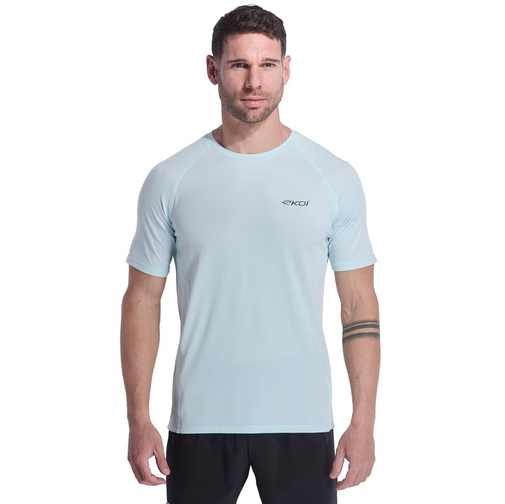 TEE SHIRT HOMME DRY FAST EKOI RUN AQUA