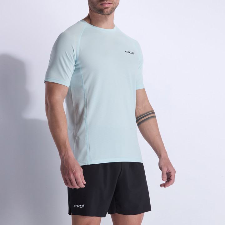 TEE SHIRT HOMME DRY FAST EKOI RUN AQUA