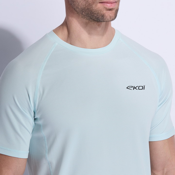 TEE SHIRT HOMME DRY FAST EKOI RUN AQUA
