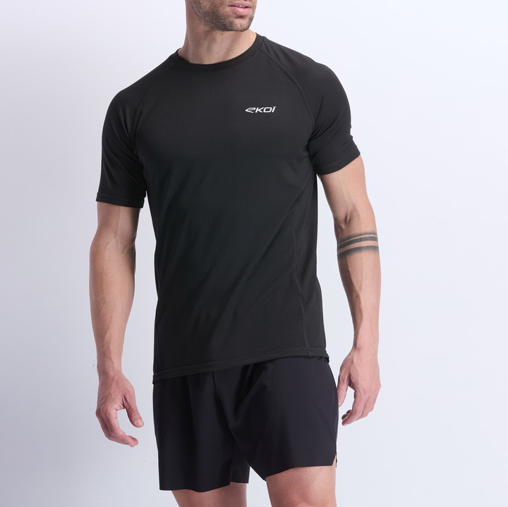 TEE SHIRT HOMME DRY FAST EKOI RUN NOIR