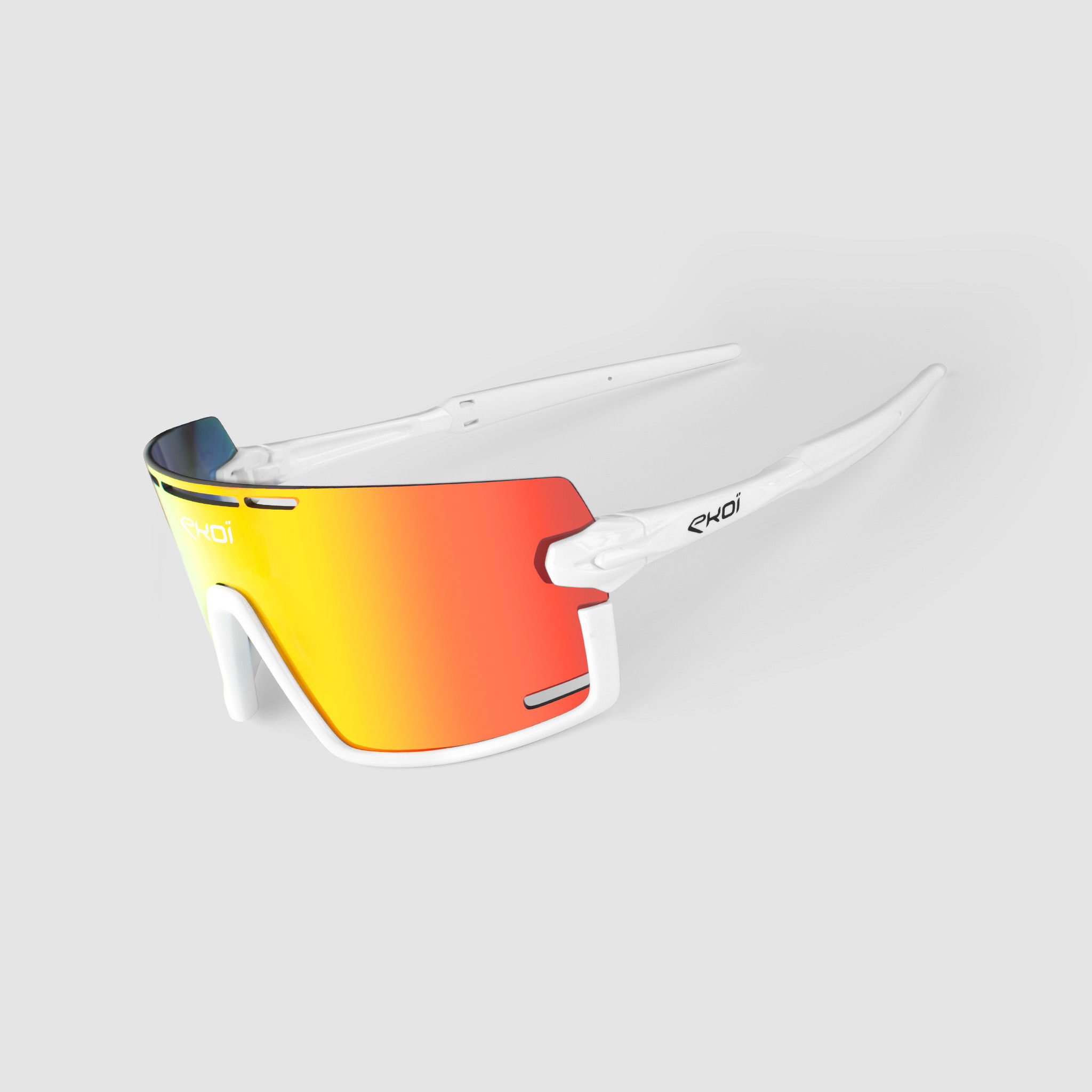 Bike sunglasses EKOI PERSOEVO8 White Revo Red Cat3