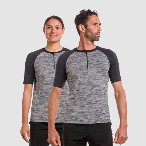 Trøje unisex GRAVEL CONFORT grå-meleret