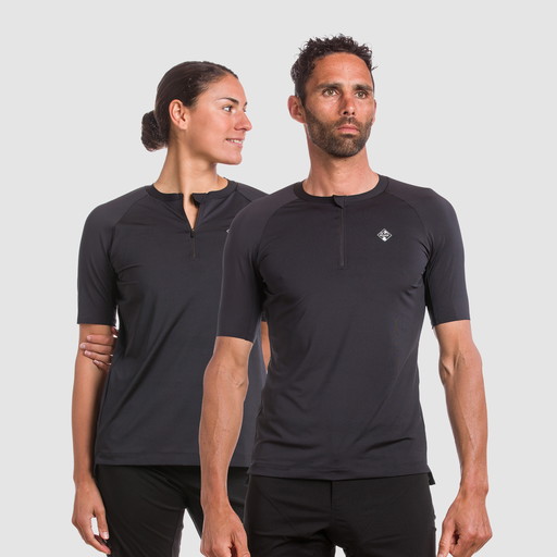 Maillot unisexe EKOI Racing GRAVEL CONFORT Noir