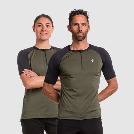 Maillot unisex EKOI GRAVEL CONFORT Caqui
