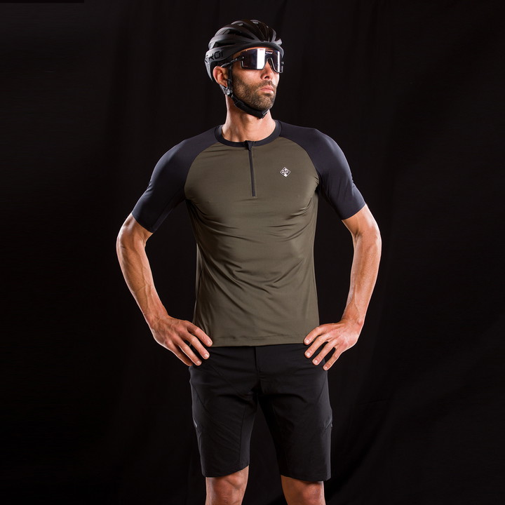 Maillot unisexe EKOI GRAVEL CONFORT Kaki