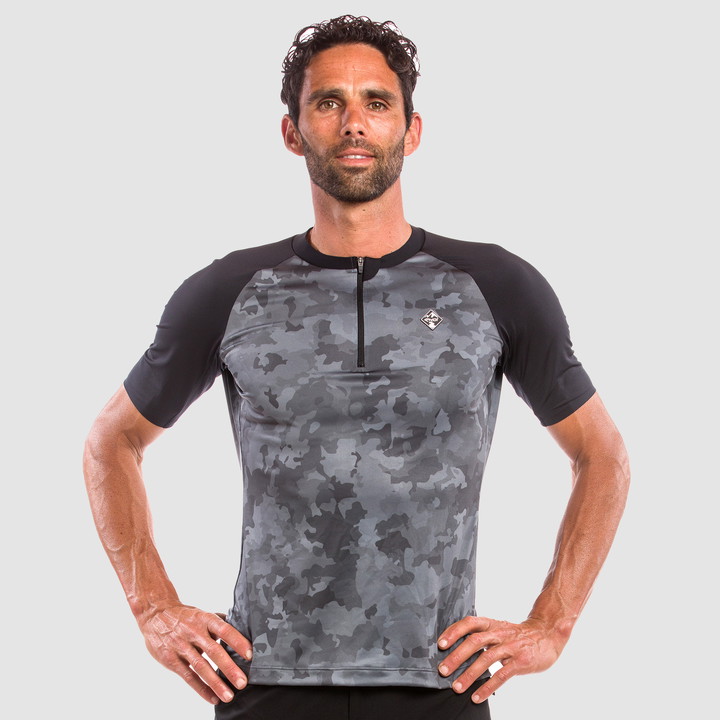 Maillot unisexe EKOI GRAVEL CONFORT Bleu marine - Camo