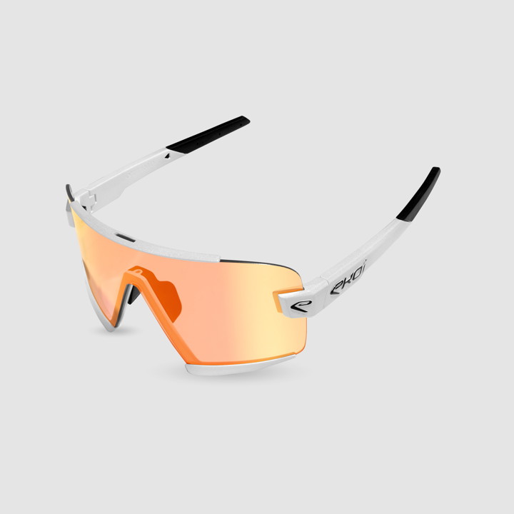 Lunettes EKOI Racing OTTIMO Blanche PH Rouge EKOI