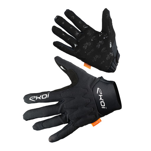 EKOI Protect D3O Black MTB gloves