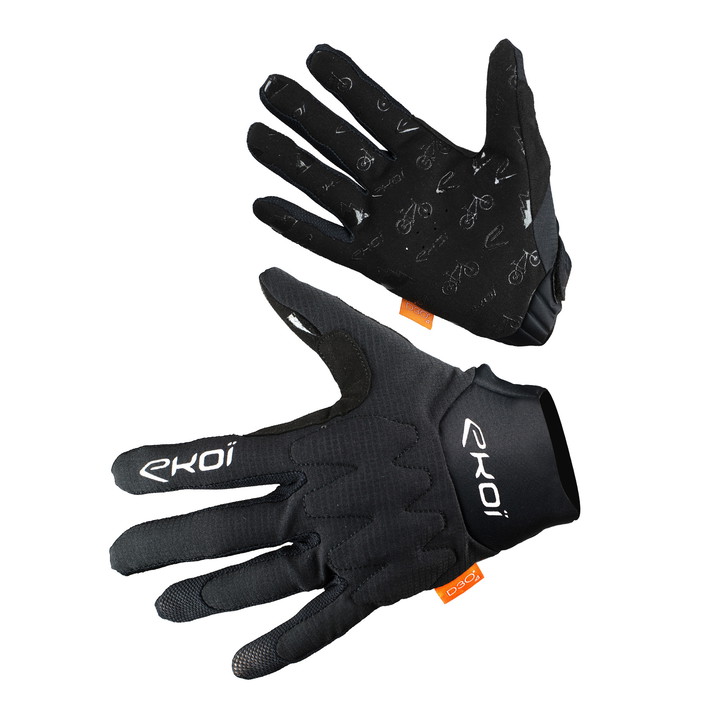 Gants VTT EKOI Protect D3O Noir