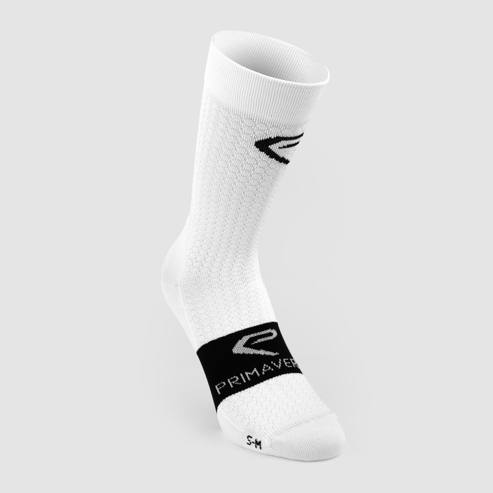 Calcetines 18CM EKOI PRIMAVERA BICICLETA BLANCA