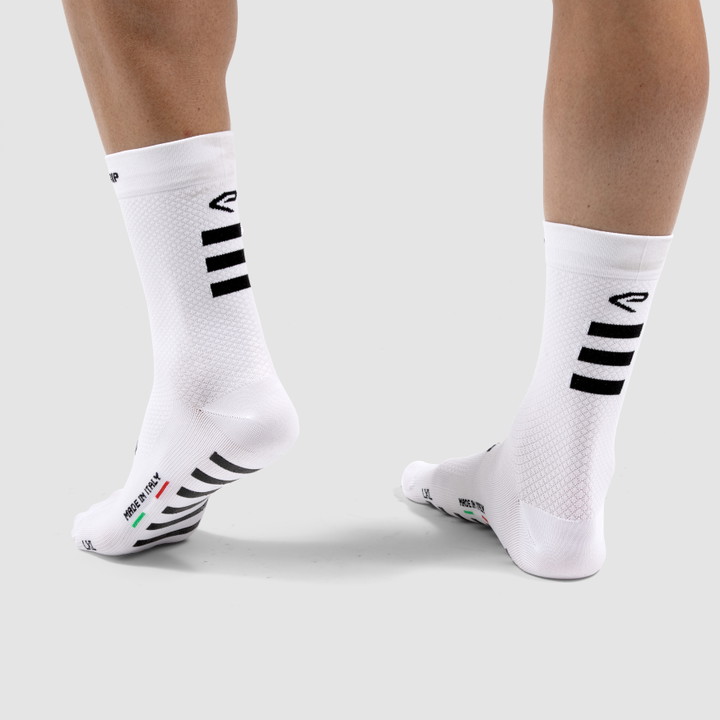 Chaussettes VELO EKOI CONCEPT GRIP BLANCHE 18CM