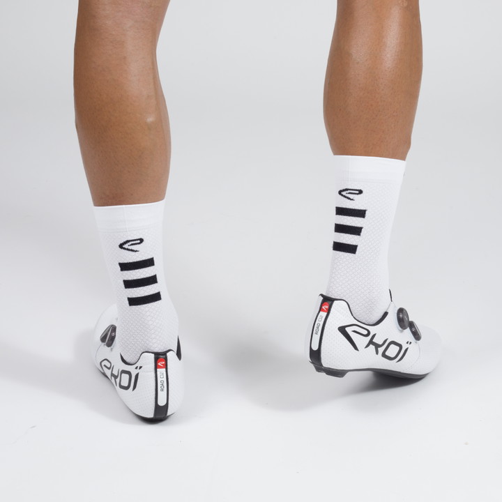 Chaussettes VELO EKOI CONCEPT GRIP BLANCHE 18CM