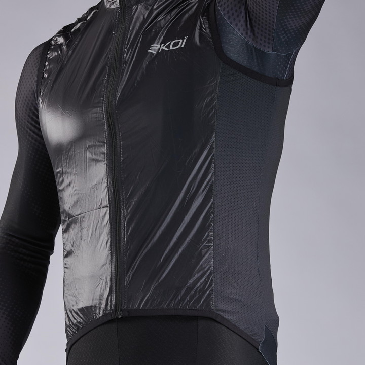GILET EKOI WINDROOF LIGHT LASER NOIR