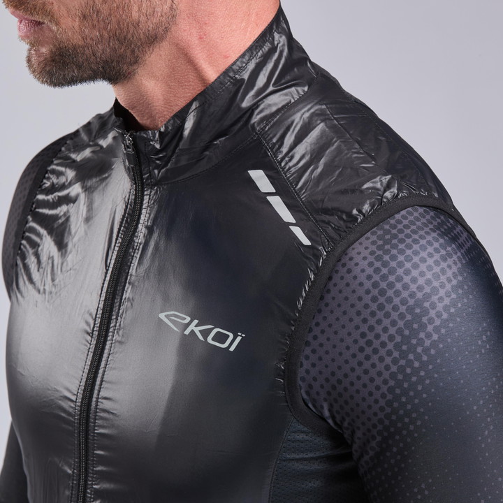 GILET EKOI WINDROOF LIGHT LASER NOIR