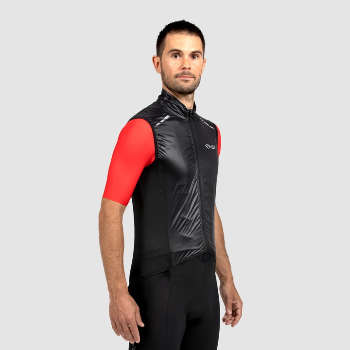 Gilet coupe-vent EKOI Perf WINDPROOF LIGHT LASER Noir