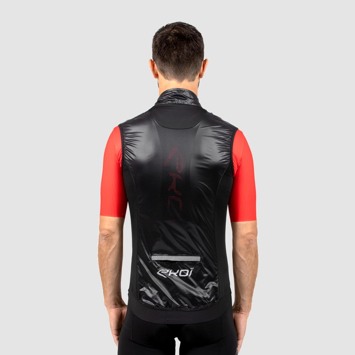 Gilet coupe-vent EKOI Perf WINDPROOF LIGHT LASER Noir